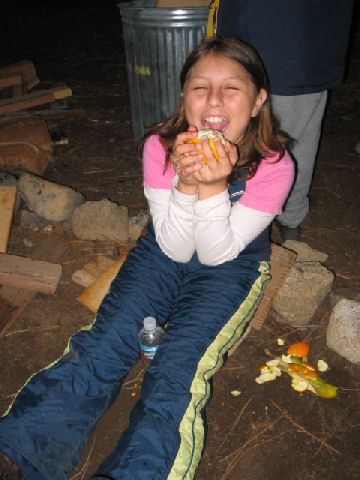 2007 Snow Trip Karla Eating an Orange